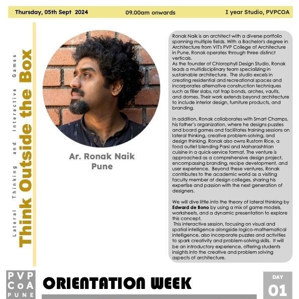 I Yr B. Arch (Lateral Thinking and Interactive Games - Think Outside the Box)