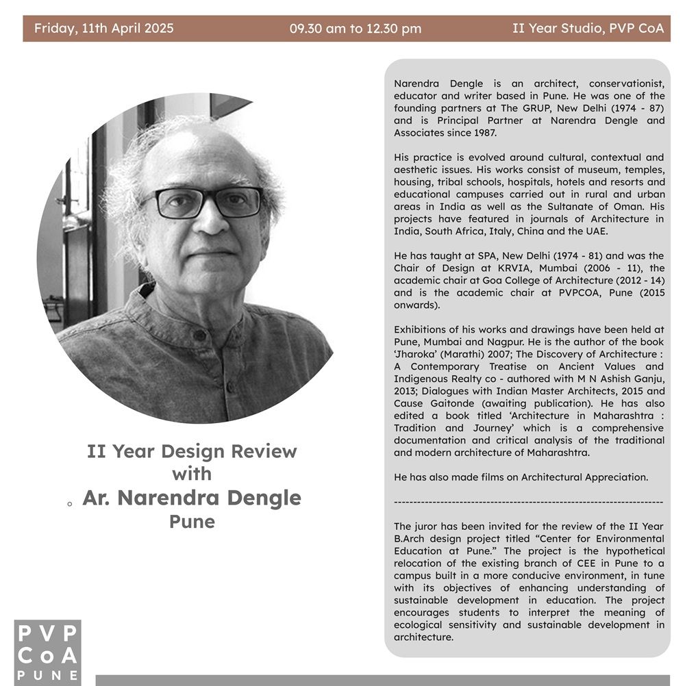 Ar. Narendra Dengle- II Year