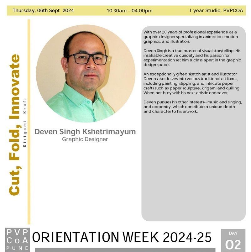 I Yr B. Arch (Kirigami - Cut, Fold, Innovate)